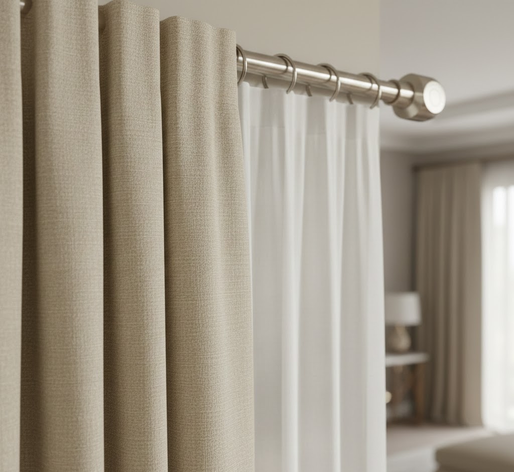 Curtain hardware detail